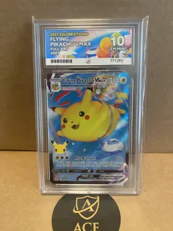 Pokemon Celebrations Flying Pikachu VMAX 007/025 Ace 10 Perfect Subgrades - Image 1