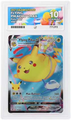Pokemon Celebrations Flying Pikachu VMAX 007/025 Ace 10 Perfect Subgrades - Image 3