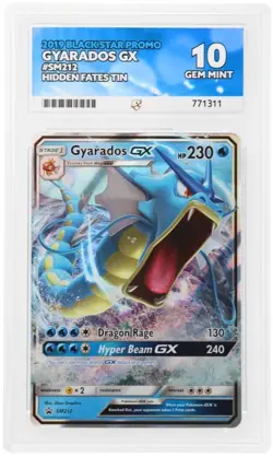 Pokemon Gyarados GX Promo SM212 Hidden Fates S&M Promo Ace 10 - Image 3