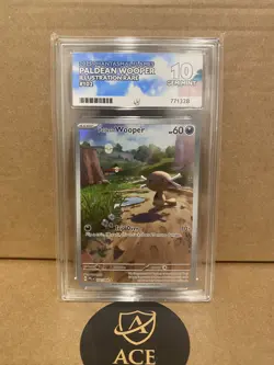Pokemon Paldean Wooper ME2 102/094 Phantasmal Flames Ace 10 Perfect Subgrades - Image 1