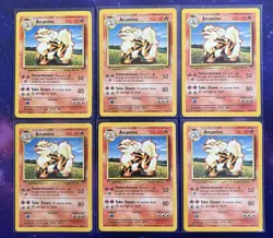 Pokemon 1999 - Arcanine 23/102 Regular - Lot of 6 - Image 1