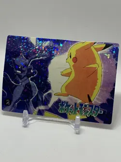 Mewtwo Vs Pikachu Pokemon 1995 Vending Prism Sticker 263 269 Bulbasaur - Image 1
