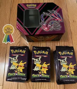 90 Packs Pokemon TCG Trick or Trade Booster Packs 2023 Halloween With Tin Case! - Image 1