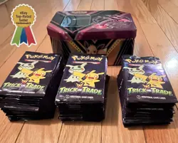 90 Packs Pokemon TCG Trick or Trade Booster Packs 2023 Halloween With Tin Case! - Image 2