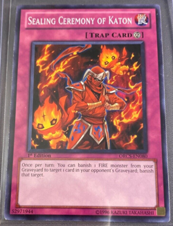 Yugioh! LP Sealing Ceremony of Katon - ORCS-EN080 - Common - 1st Edition Lightly - Image 1