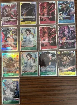 One Piece Japanese SR 33 Card Lot NM - Image 2