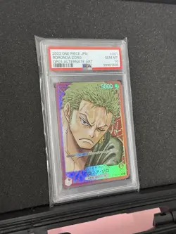 PSA 10 Roronoa Zoro OP01-001 Alternate Art ROMANCE DAWN ONE PIECE Japanese 2022 - Image 2