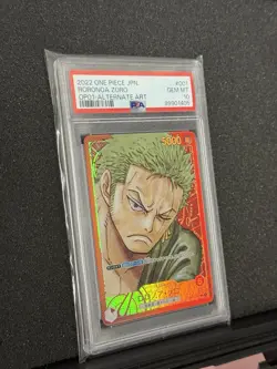 PSA 10 Roronoa Zoro OP01-001 Alternate Art ROMANCE DAWN ONE PIECE Japanese 2022 - Image 3