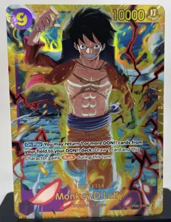 Monkey.D.Luffy (SEC), OP09-119 Emperors in the New World, One Piece TCG, NM - Image 1