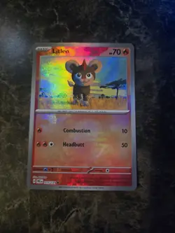 Pokemon TCG Litleo - 015/131 - Master Ball Pattern - Prismatic Evolutions - NM - Image 1