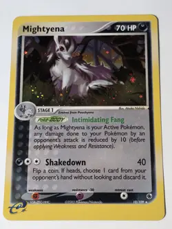 Mightyena Holo 10/109 ex Ruby & Sapphire 2003 NM Pokemon - Image 1