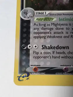 Mightyena Holo 10/109 ex Ruby & Sapphire 2003 NM Pokemon - Image 3