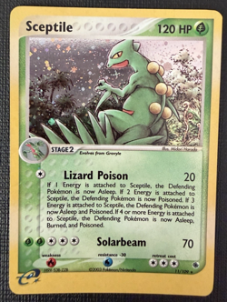 Pokemon Sceptile Holo EX Ruby & Sapphire #11/109 2003 Nintendo E-Reader - Image 1