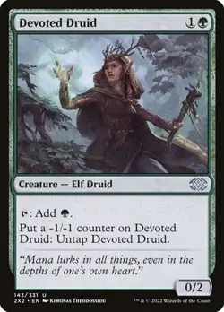 Devoted Druid - Foil 2X2 NM MTG - Image 1