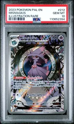 Pokemon TCG Mismagius IR 212/193 Paldea Evolved Illustration Rare PSA 10 - Image 1