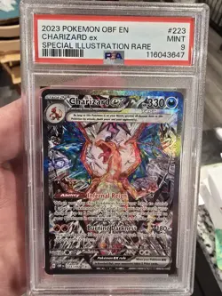 Pokemon Obsidian Flames Charizard EX Special Illustration Sir #223/197 PSA 9 - Image 1