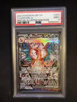 Pokemon Obsidian Flames Charizard EX Special Illustration Sir #223/197 PSA 9 - Image 1
