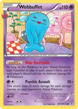 Wobbuffet - RC11/RC32 - Pokemon Generations Radiant Collection Common Card NM - Image 1