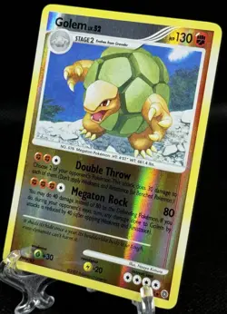 Golem 29/132 Error LP Pokemon Cards Reverse Holo Rare Vintage Secret Wonders - Image 2