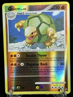 Golem 29/132 Error LP Pokemon Cards Reverse Holo Rare Vintage Secret Wonders - Image 3