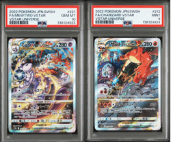 PSA 10 9 Charizard 212/172 Mewtwo 221/172 SAR VSTAR Universe Pokemon Card - Image 1