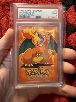 1999 TOPPS POKEMON THE MOVIE EDITION #E6 CHARIZARD #6 PSA 9 - Image 1