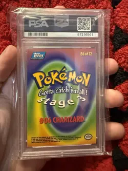 1999 TOPPS POKEMON THE MOVIE EDITION #E6 CHARIZARD #6 PSA 9 - Image 2
