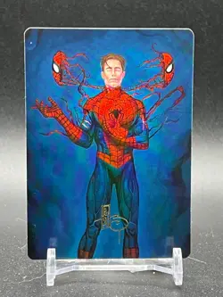 MTG Marvel Spiderman Secret Identity 6/54 Gold Stamped Art Card Rare! - Image 1