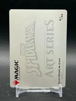 MTG Marvel Spiderman Secret Identity 6/54 Gold Stamped Art Card Rare! - Image 2