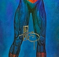 MTG Marvel Spiderman Secret Identity 6/54 Gold Stamped Art Card Rare! - Image 3