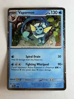 Vaporeon - (Cosmos Holo) Promo SV: Scarlet & Violet Promo Cards 168 NM - Image 1