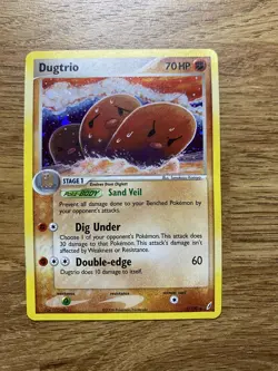 Dugtrio 5/100 Holo Crystal Guardians Moderate Play Pokemon Card 2006 MP - Image 1