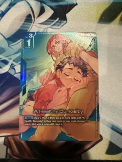 A Healthy Curiosity R + GD03-101 Steel Requiem Gundam Card Game - Image 1