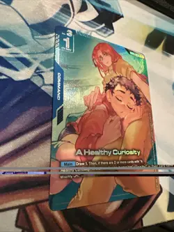 A Healthy Curiosity R + GD03-101 Steel Requiem Gundam Card Game - Image 3