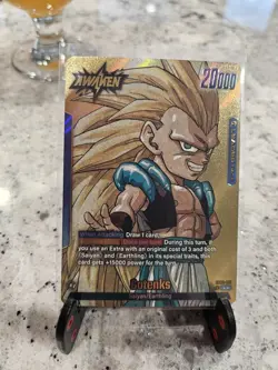 Gotenks SB02-017 Gold Leader Manga Booster 02 Dragon Ball Card English - Image 1