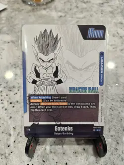 Gotenks SB02-017 Gold Leader Manga Booster 02 Dragon Ball Card English - Image 2