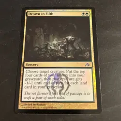 1x Drown in Filth - Foil NM, English, Dragon's Maze, Magic - Image 1