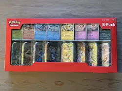 Pokemon TCG Prismatic Evolutions Costco 8 Mini-Tin Bundle w/ Promo Cards NEW - Image 1
