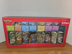 Pokemon TCG Prismatic Evolutions Costco 8 Mini-Tin Bundle w/ Promo Cards NEW - Image 1