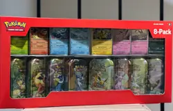 Pokemon TCG Prismatic Evolutions Costco 8 Mini-Tin Bundle w/ Promo Cards NEW - Image 3