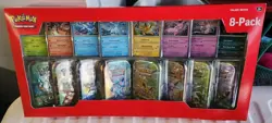 Pokemon TCG Prismatic Evolutions Costco 8 Mini-Tin Bundle w/ Promo Cards NEW - Image 1