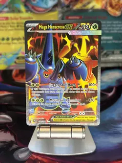Pokemon TCG Holo Ultra Rare Mega Heracross EX 108/094 - Mint - Phantasmal Flames - Image 1