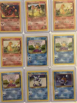 Pokemon TCG 20 vintage lot, 5 holos, 2 mew promos, all binder copy’s, dmg-mp - Image 4