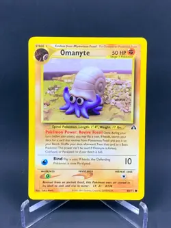 Pokemon Neo Discovery Omanyte 60/75 Non-Holo LP - Image 1