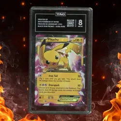 Pokemon XY PIKACHU EX Black Star Promo Ultra Rare TAG 8 #XY84 - Image 1