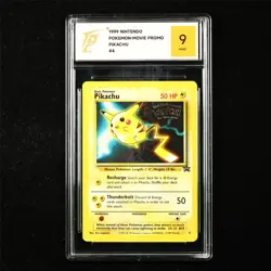 TQG 9 MINT 1999 Pokemon ENG Pikachu #4 Promo - Image 1