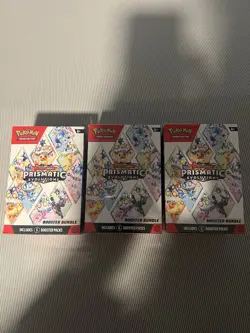 Pokemon Prismatic Evolutions Booster Bundle Brand New Sealed Lot of 3 - Image 1