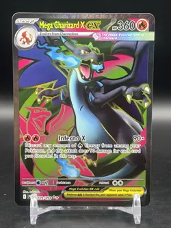 Pokemon Mega Charizard X ex 109/094 Phantasmal Flames Ultra Rare Full Art NM - Image 1