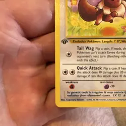 POKEMON TCG JUNGLE 1ST EDITION EEVEE #51/64 REGULAR COMMON 1999 WOTC 50HP BASIC - Image 5