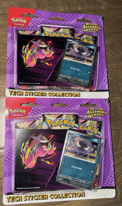 Pokemon TCG Ascended Heroes Tech Sticker Collection Lot of 2 Ghastly IN HAND - Image 1